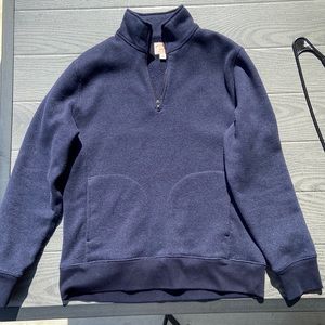 Nice navy jcrew quarter zip mens